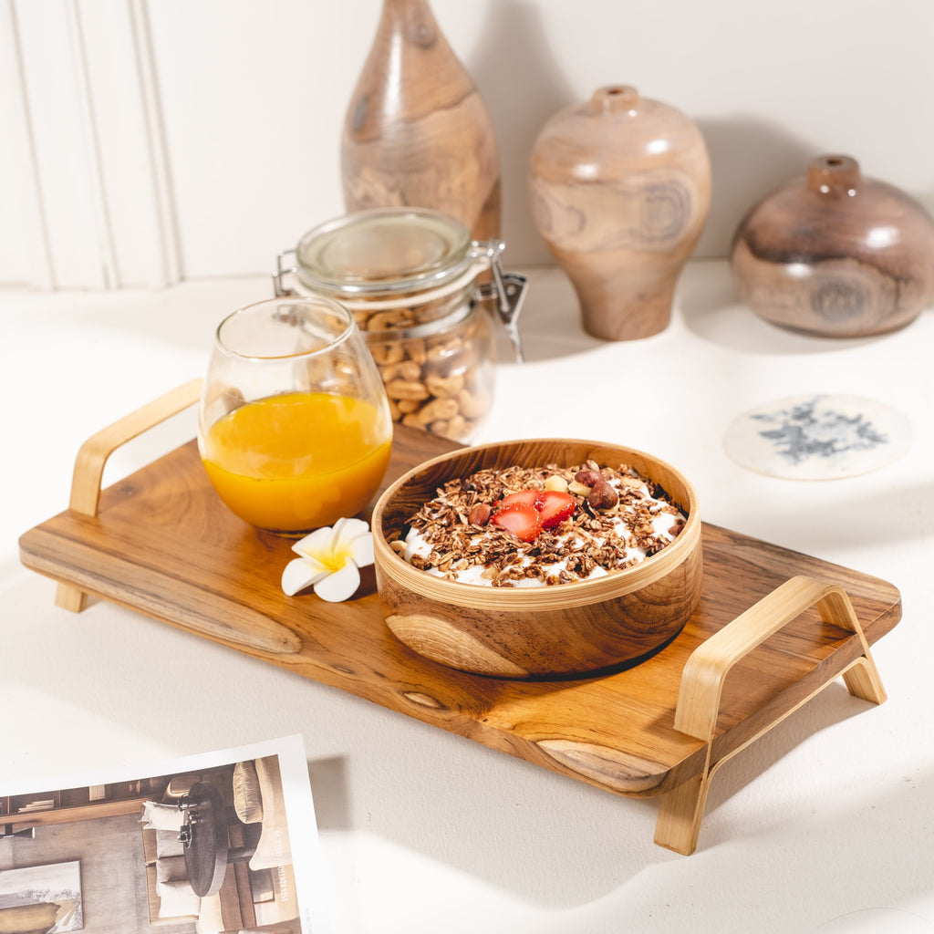 Serving Tray - Teak/Bamboo