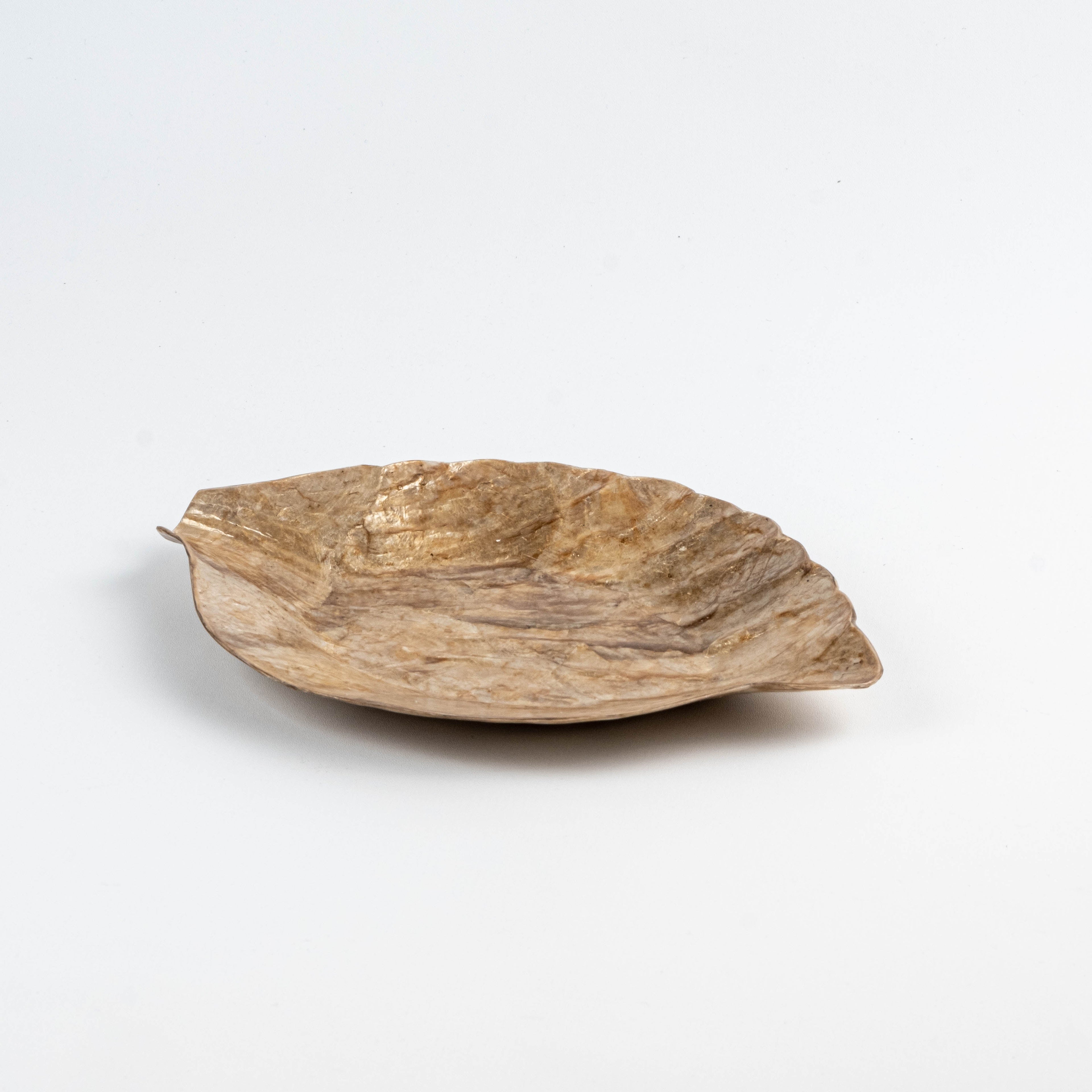 Small Leaf Dish - Golden Capiz