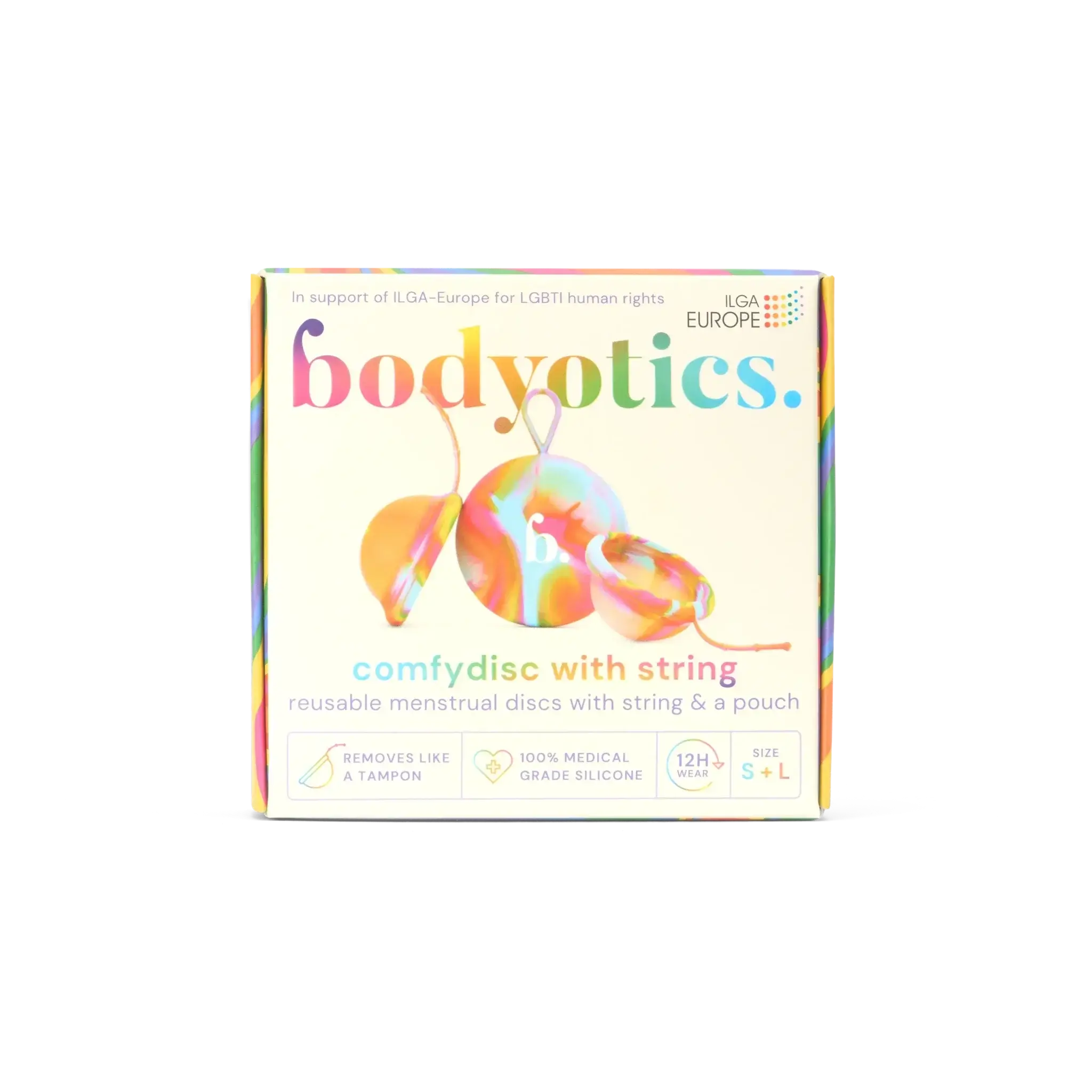 Menstrual Discs with String | Rainbow Edition 🌈