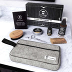 Beard Grooming Kit with Toiletry Bag