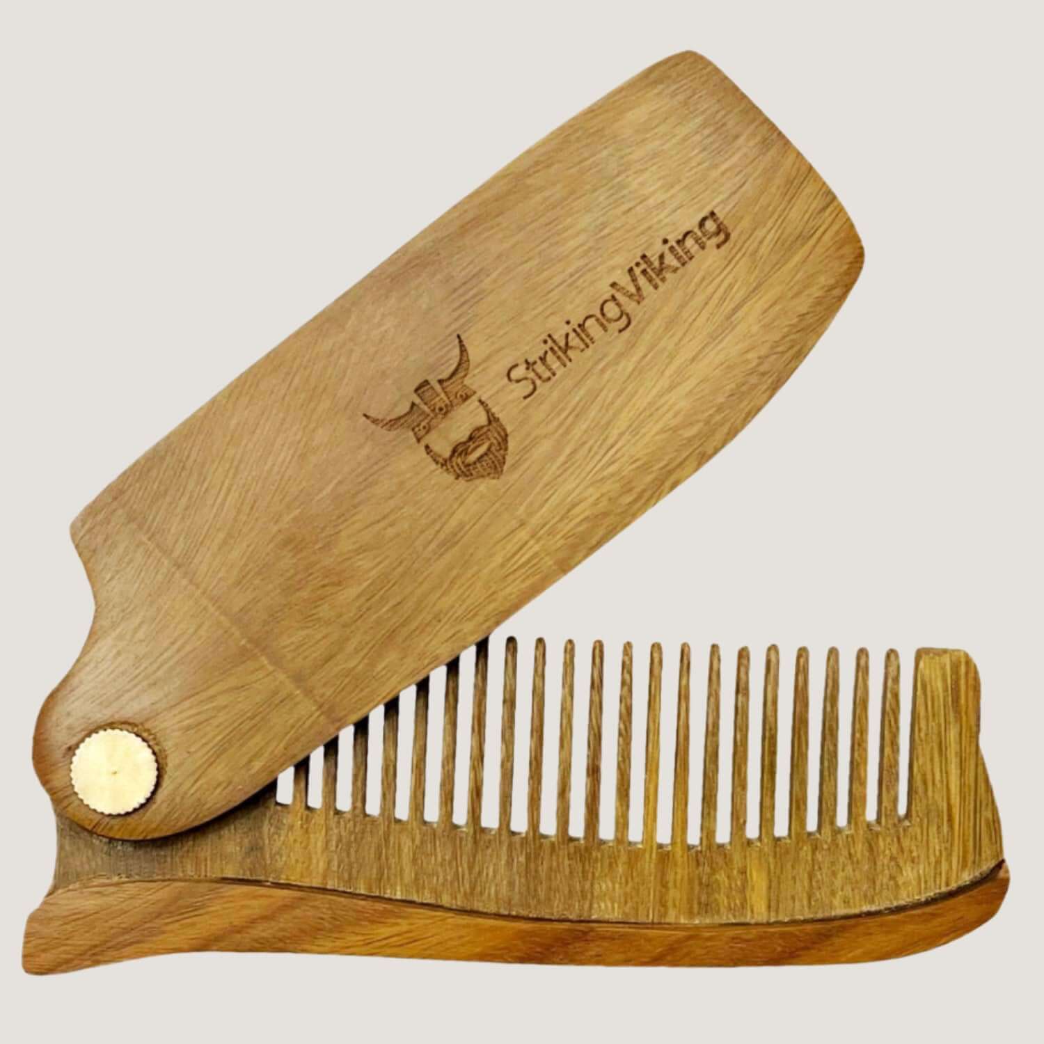 Folding Wooden Comb for Men