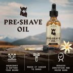Pre Shave Oil for Men - Vanilla