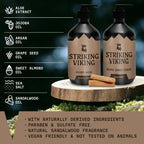 Beard Shampoo & Conditioner Set - Sandalwood, 2 x 300 ml