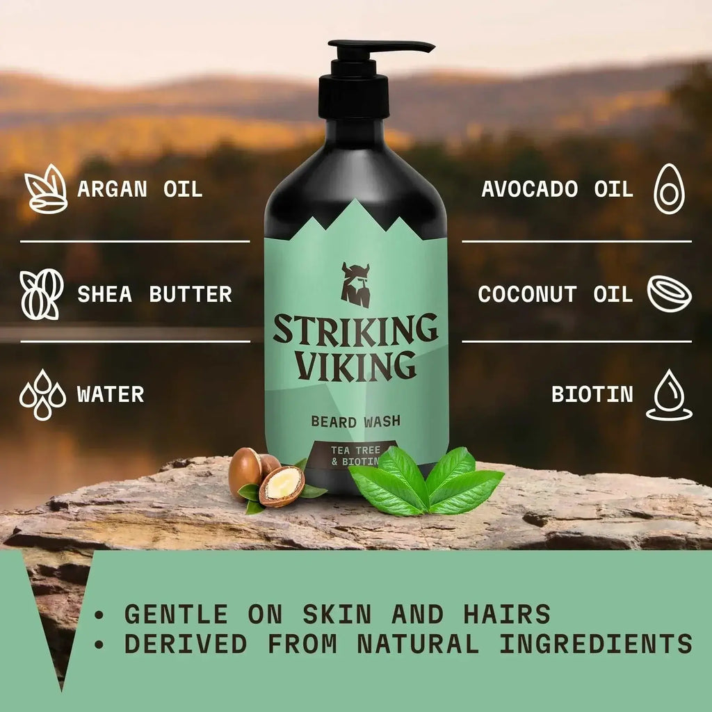 Beard Shampoo - Tea Tree & Biotin, 500 ml