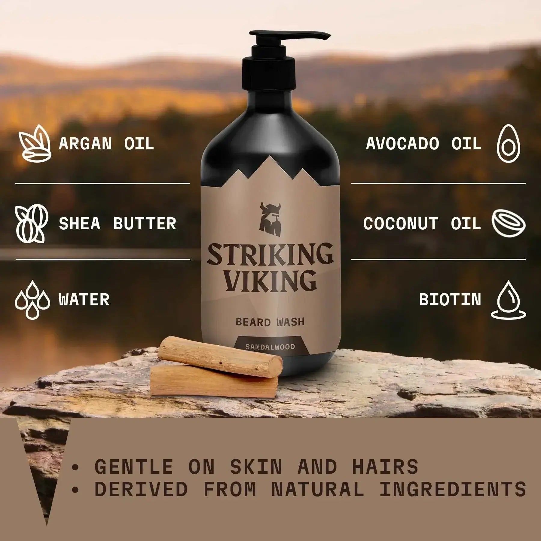Beard Shampoo - Sandalwood, 500 ml