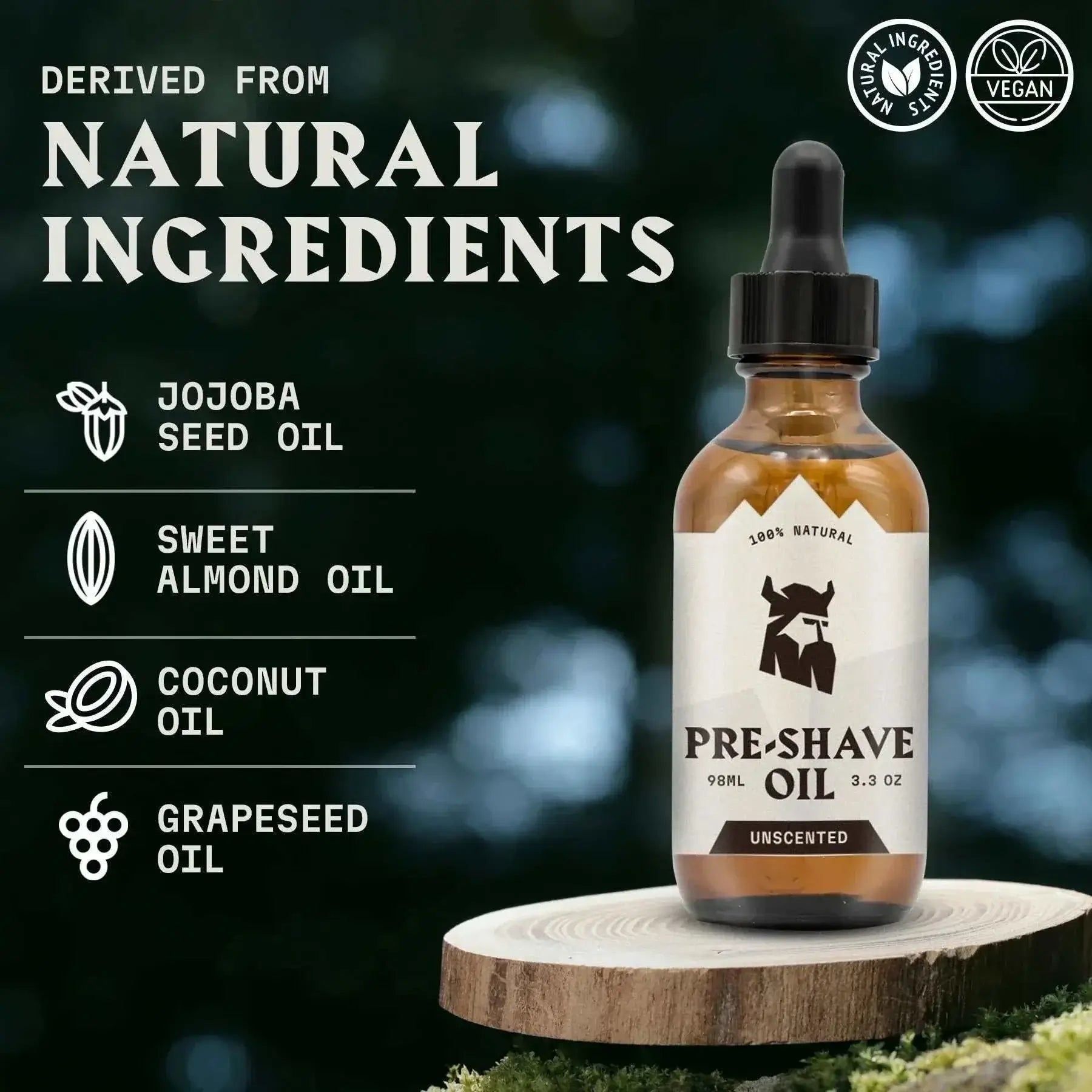 Pre Shave Oil for Men - Unscented