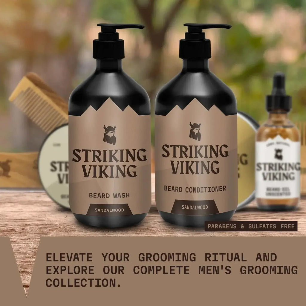 Beard Shampoo & Conditioner Set - Sandalwood, 2 x 300 ml