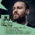 Beard Shampoo & Conditioner Set - Tea Tree & Biotin, 2 x 300 ml