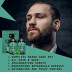 Beard Shampoo & Conditioner Set - Peppermint & Eucalyptus 2 x 300 ml