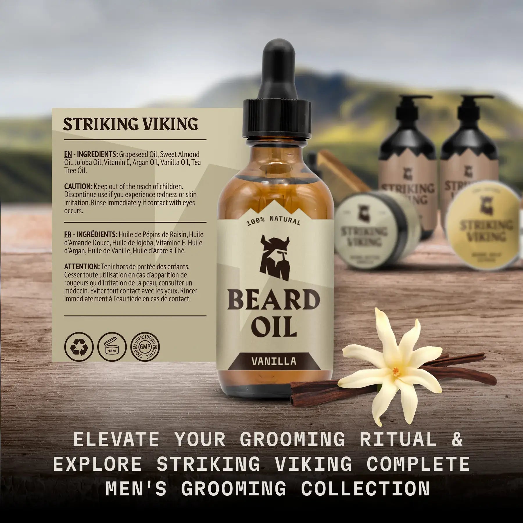 Beard Oil and Balm - Vanilla, Gift Set 🎁