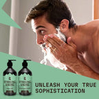 Beard Shampoo & Conditioner Set - Tea Tree & Biotin, 2 x 300 ml
