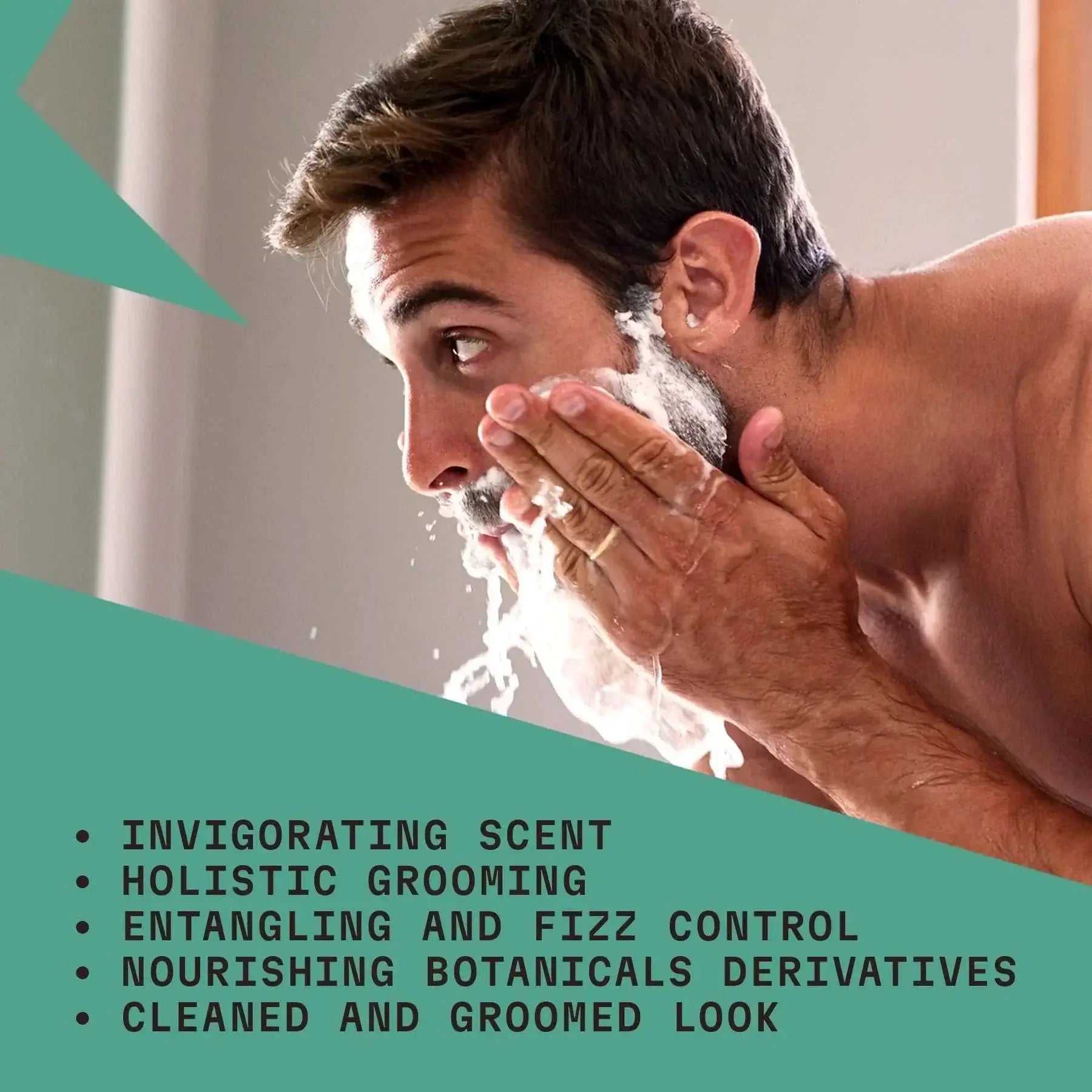 Beard Shampoo - Natural Peppermint & Eucalyptus, 500 ml