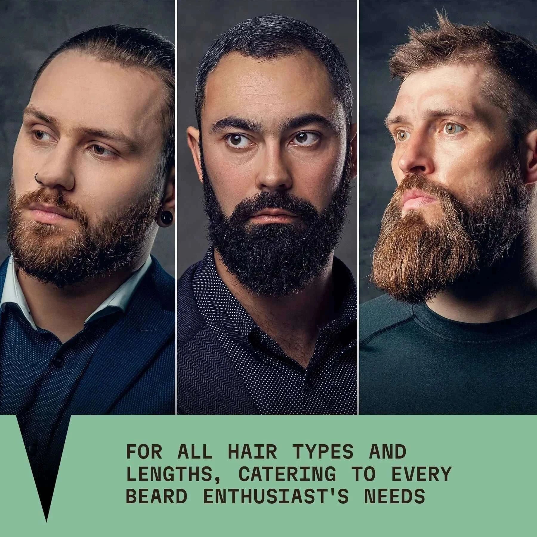 Beard Shampoo & Conditioner Set - Tea Tree & Biotin, 2 x 300 ml