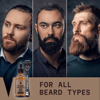 Beard Growth Kit - Sandalwood Beard Biotin Growth Oil & Derma Roller