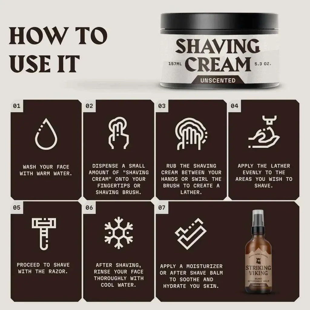 Shaving Cream for Men - Unscented