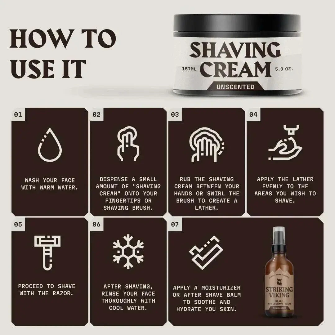 Shaving Cream for Men - Unscented