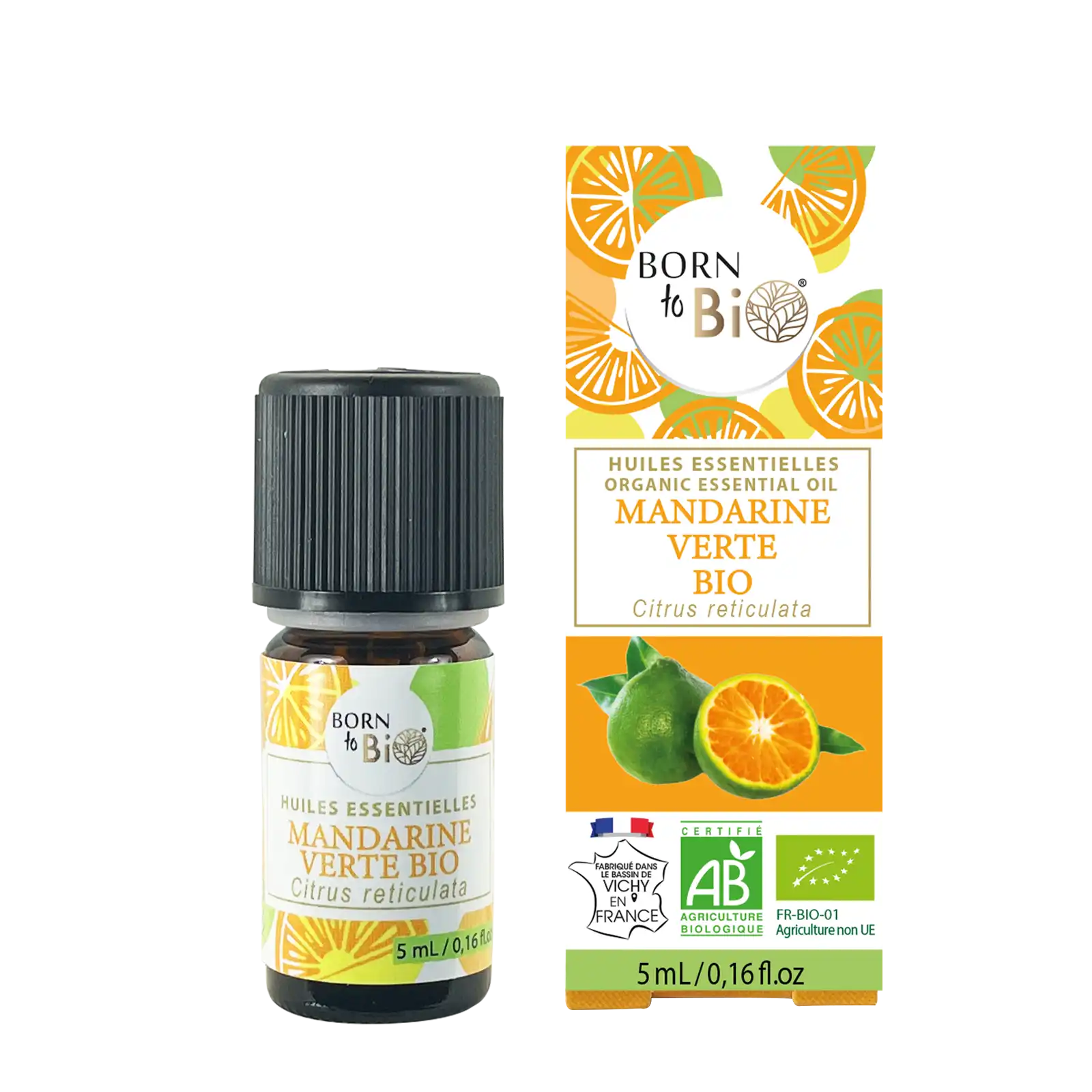 Organic Green Mandarin essential oil, 5ml