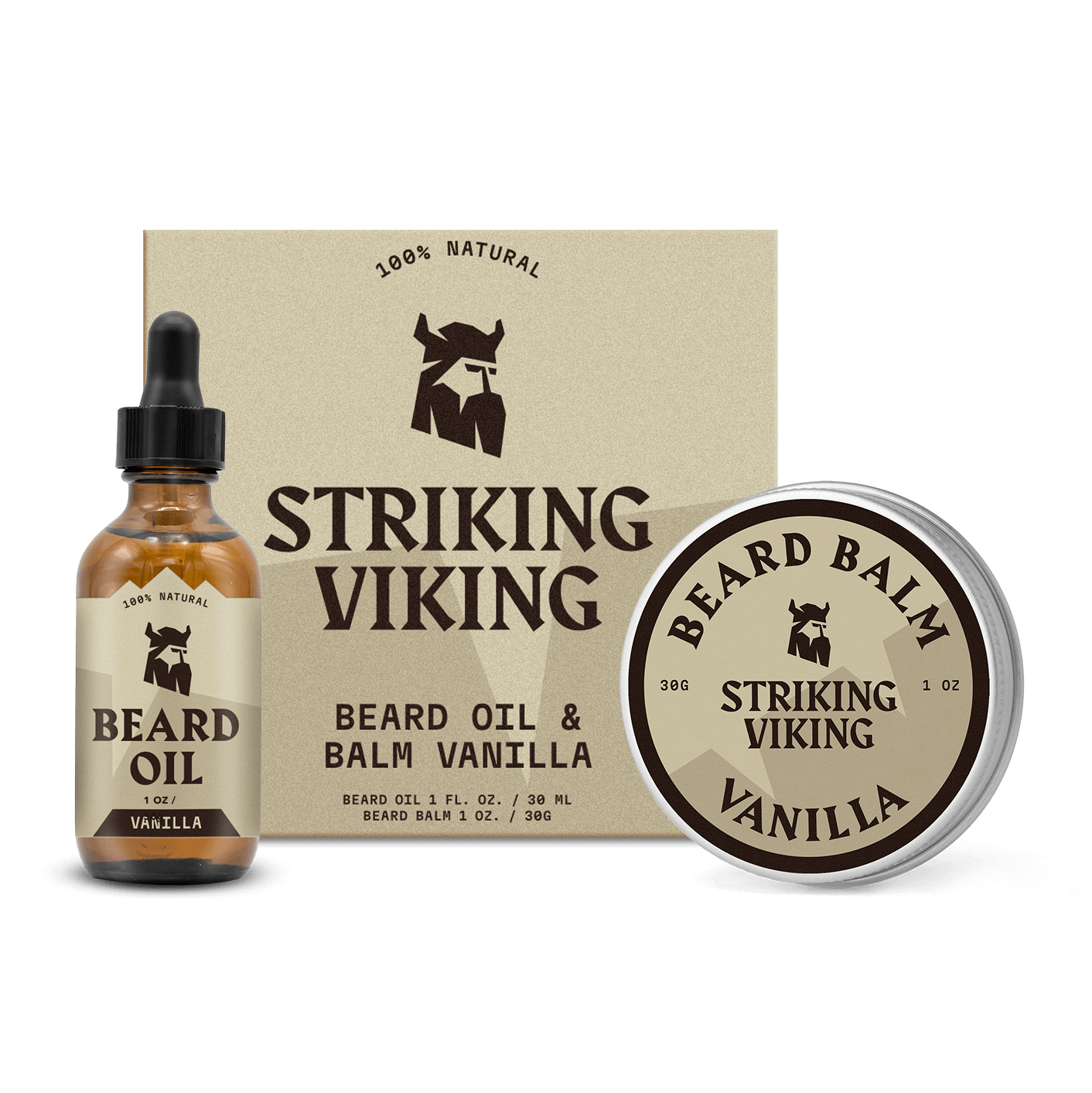 Beard Oil and Balm - Vanilla, Gift Set 🎁