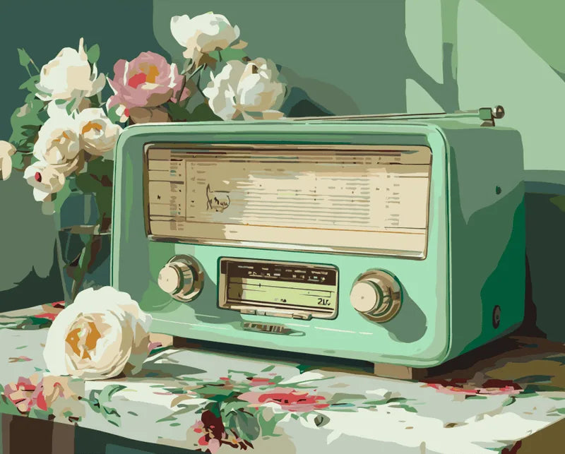Radio antigua – Pintar por números